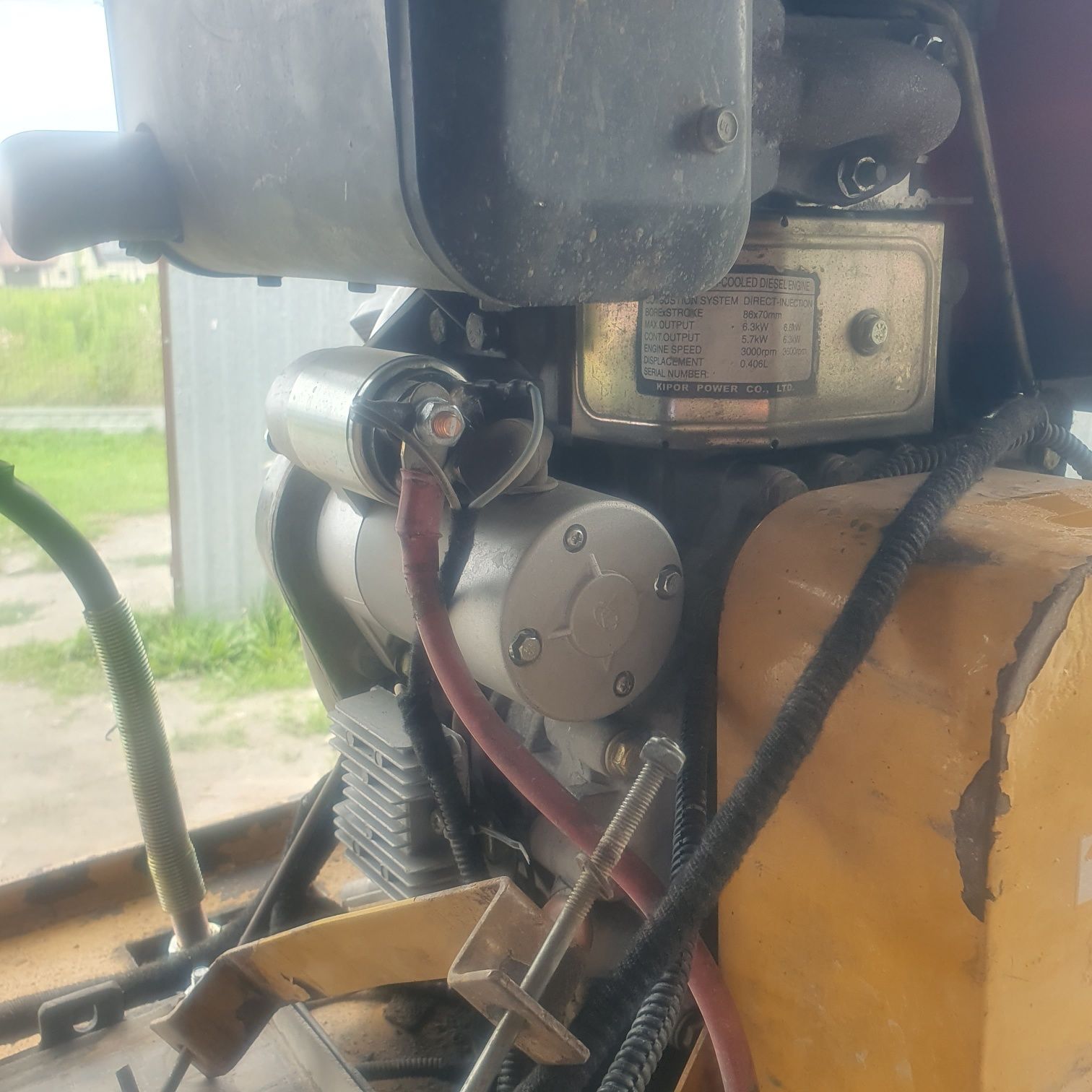 Zagęszczarka 350kg diesel rewers yanmar kipor