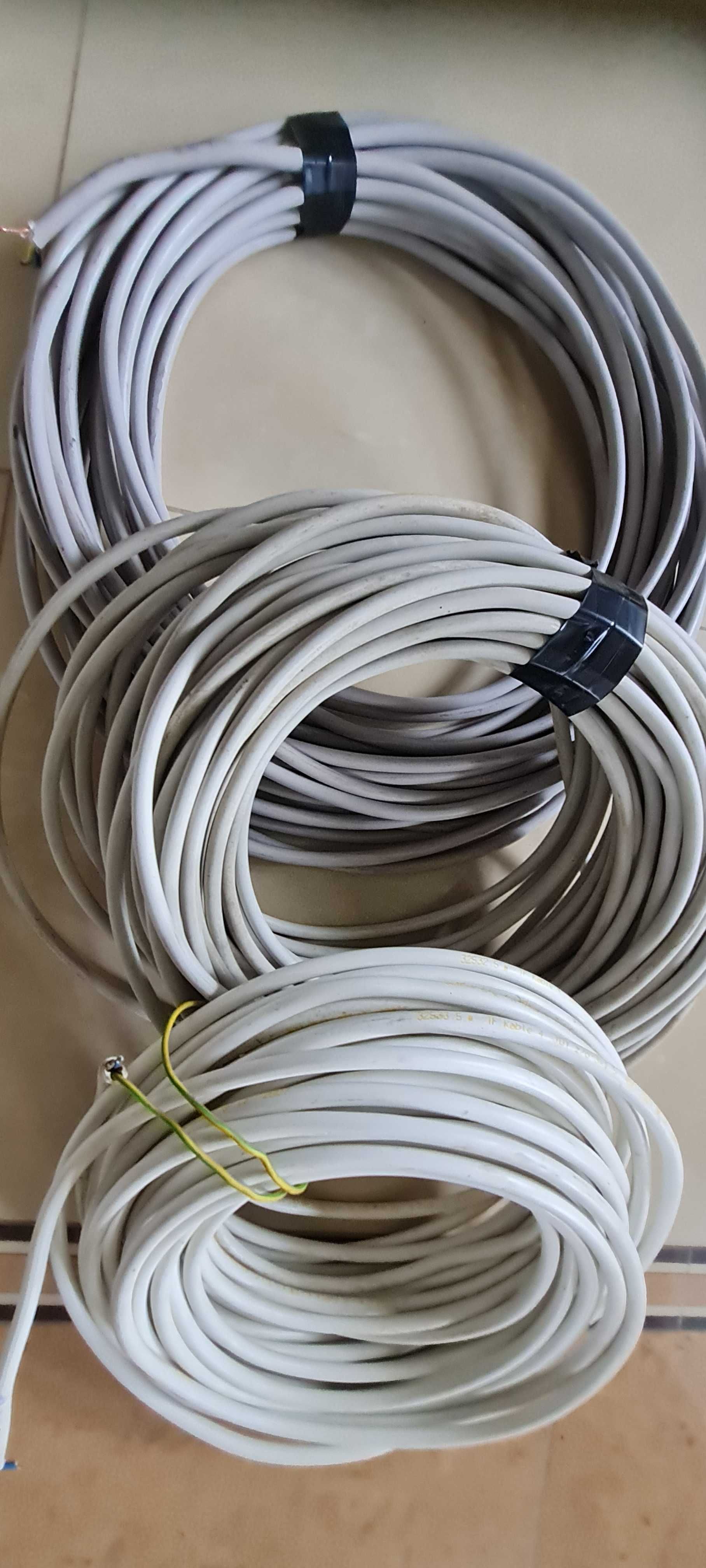 Przewód okrągły 53m 3x1,5mm2 w 2 odcinkach
