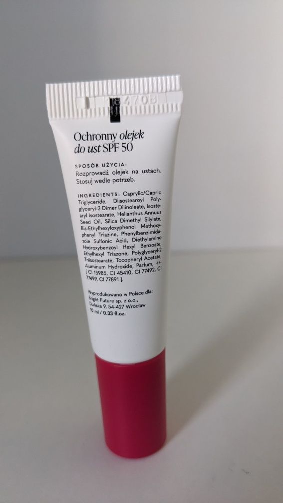 Your Kaya olejek do ust filtr spf 50 błyszczyk kolor czerwony