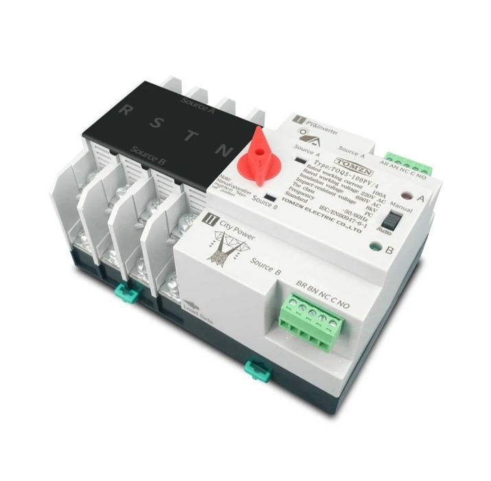 Trójfazowy Automatyczny Sieciowy Przełącznik Zasilania 125A 4P 3 fazy