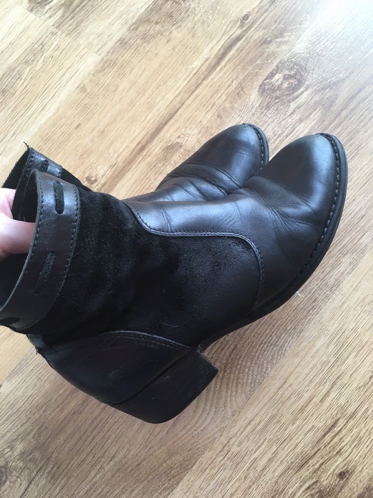 Botki damskie r. 39 Lasocki skórzane