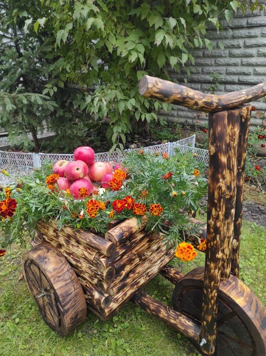 Декоративный цветочник - велосипед для дома или дачи.