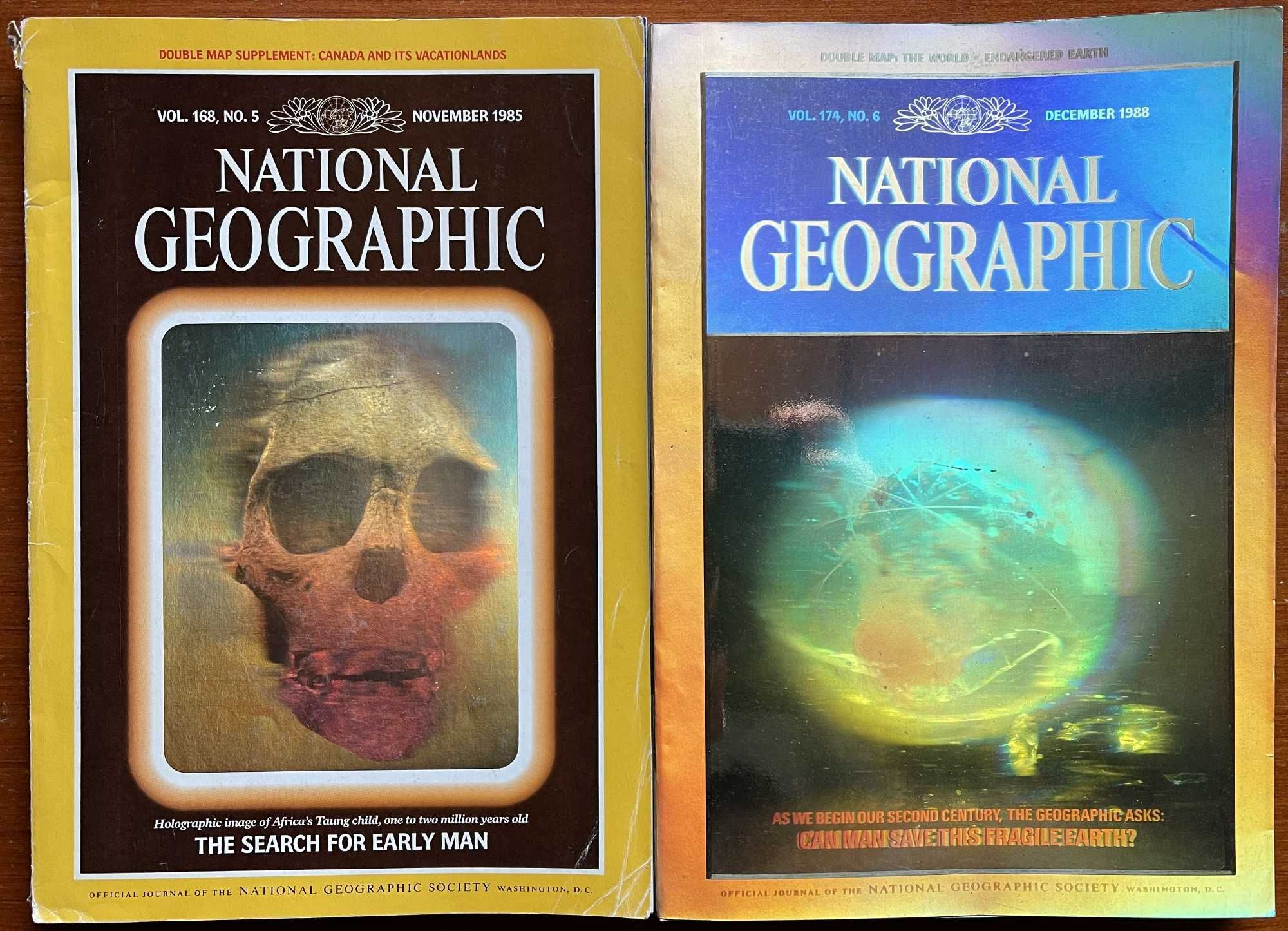 National Geographic ENG z hologramem 5 (Nov)/85 i 6 (Dec)/88