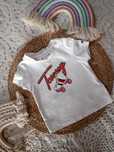 Bluzka T-shirt dziewczęcy Tommy Hilfiger bluzeczka niemowlęca brokat
