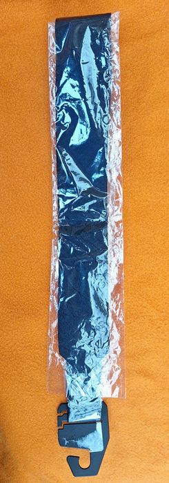 Krawat Śledź czarny 150 cm Nowy