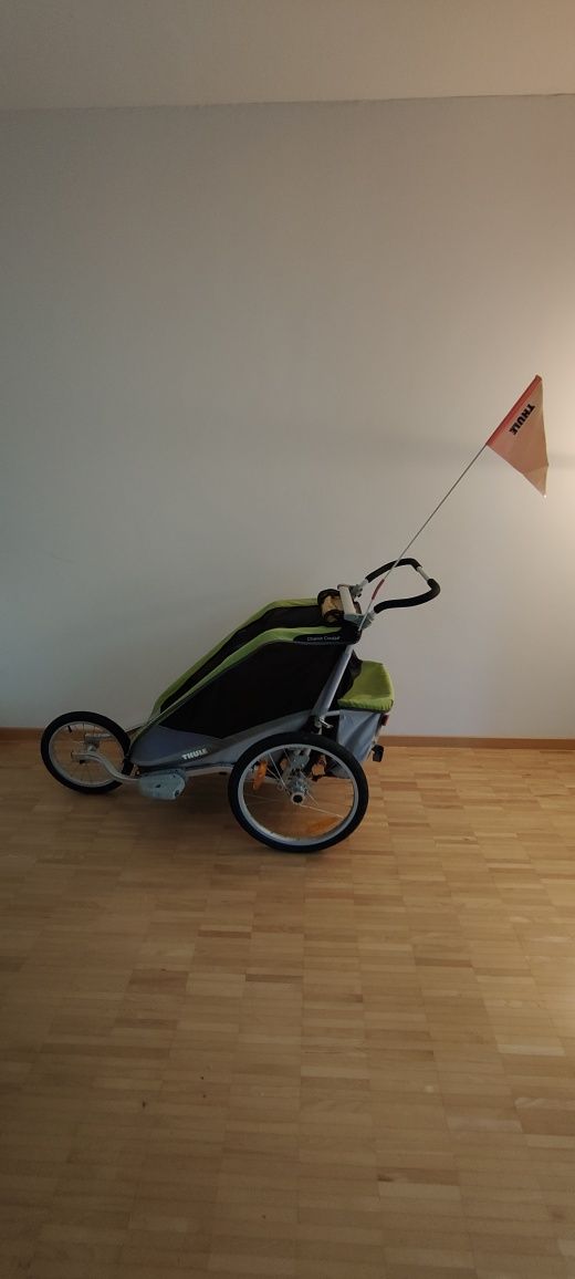 Sprzedam przyczepę do rowera plus Joggingu Thule