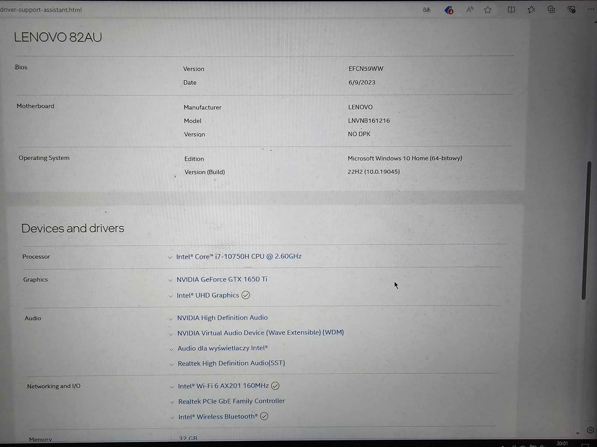 Laptop Lenovo legion 5 cena dnia