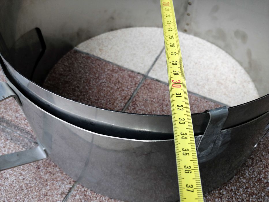 Palenisko - podstawa pod ruszt siatkę grilla patelnię. Stal nierdzewna