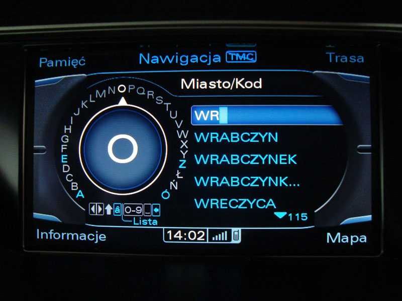 Polskie Menu Lektor Mapa Audi MMI 2G 3G Basic High
