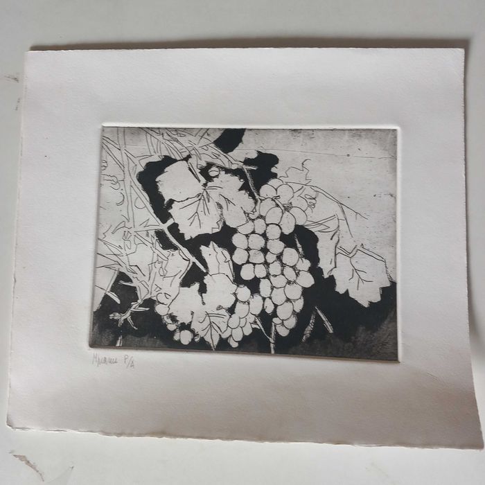 Gravura em "talha doce " prova de autor