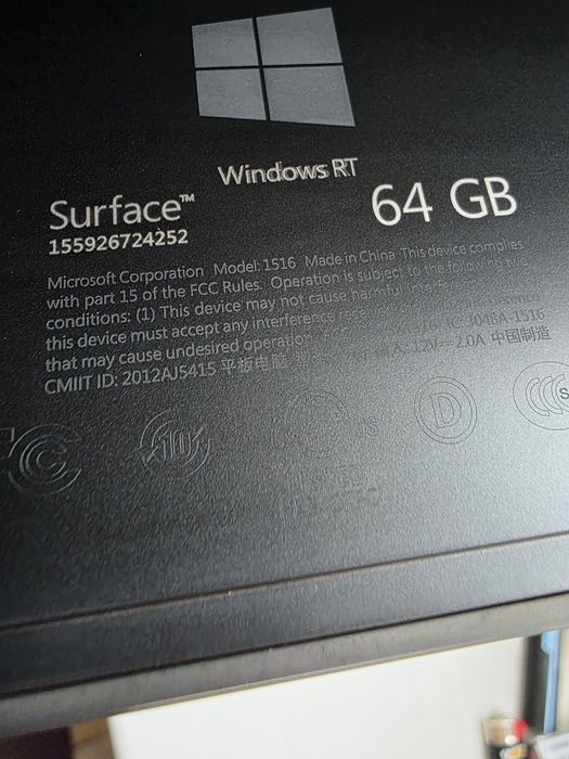 Планшет surface 1516 64gb з зарядкою