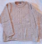 Camisola de lã beje