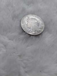5 zł Moneta srebrna Jadwiga 1932 r piękny stan Głowa Kobiety Srebro750