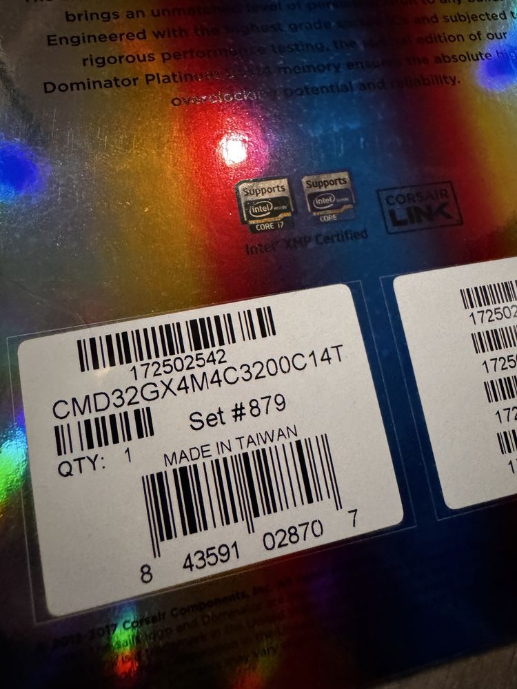 Corsair Platinum DDR4 Torque Edition Unikat 4x8Gb 32Gb 3200Mhz CL14