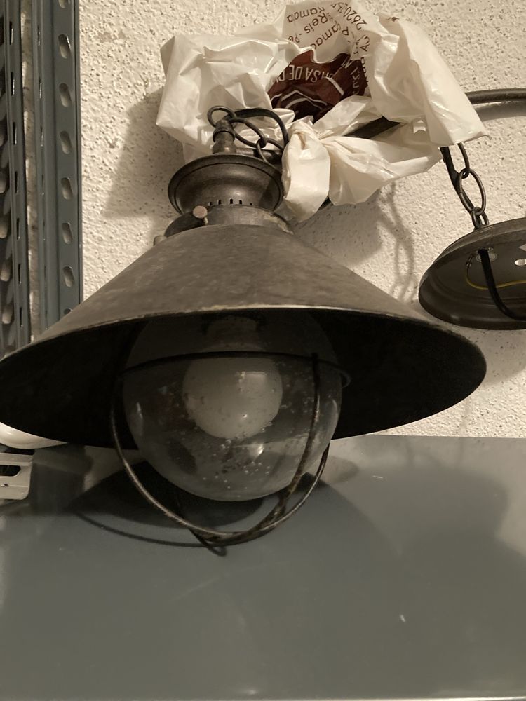 Candeeiro suspenso vintage industrial