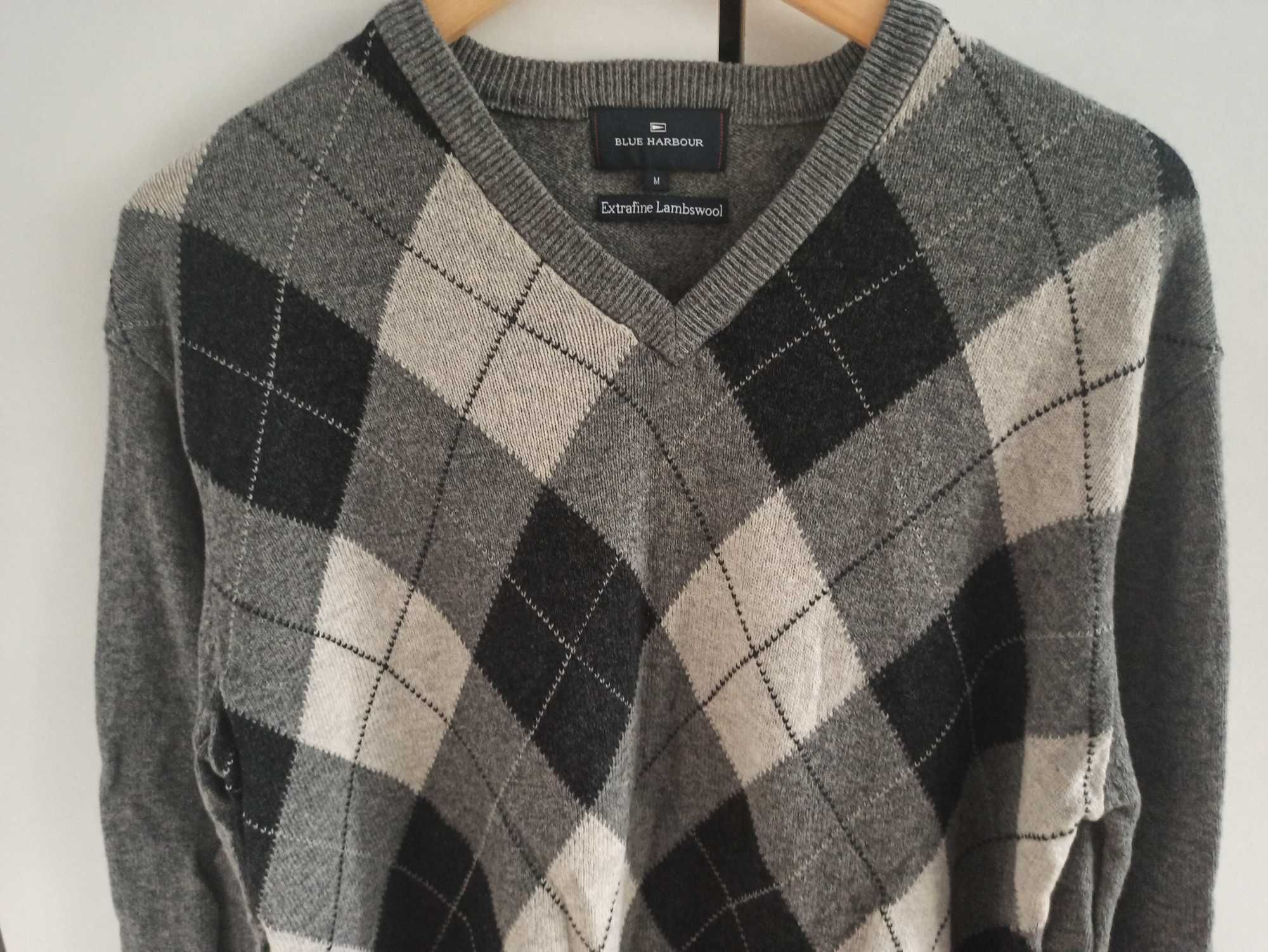 Wełniany sweter 100% wełna r. M