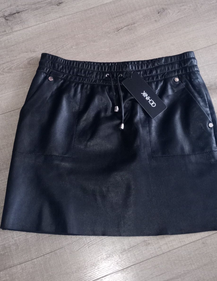 Spódniczka mini skóra naturalna XS Ochnik