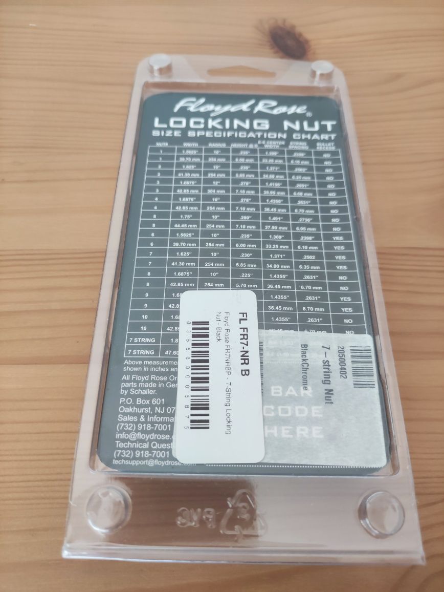 Floyd Rose 7 string locking nut blokada siodełka