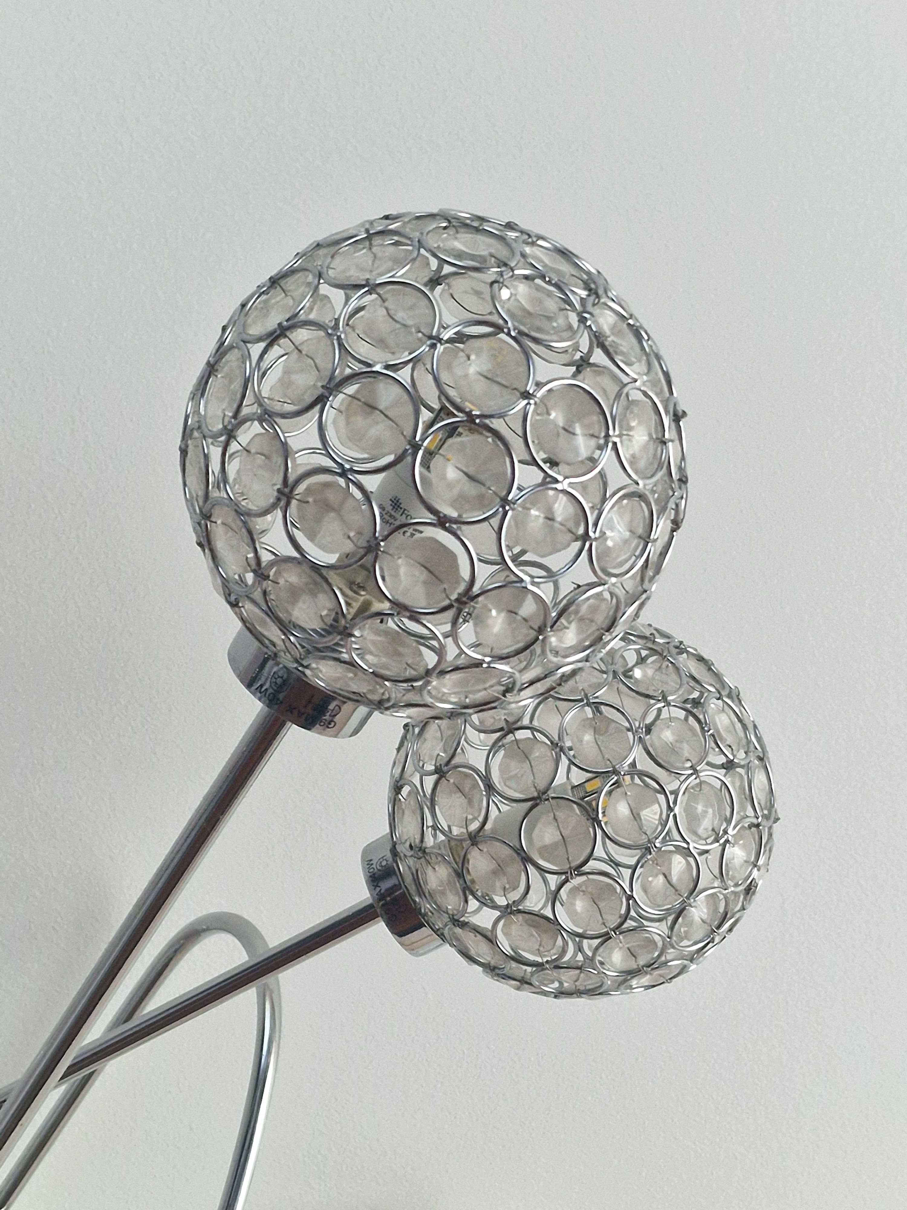 Żyrandol, lampa wisząca 6 kryształowych kul    100 zł