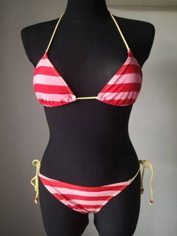 Strój kostium kąpielowy dwuczęściowy bikini na plażę basen S 36 38 H&M