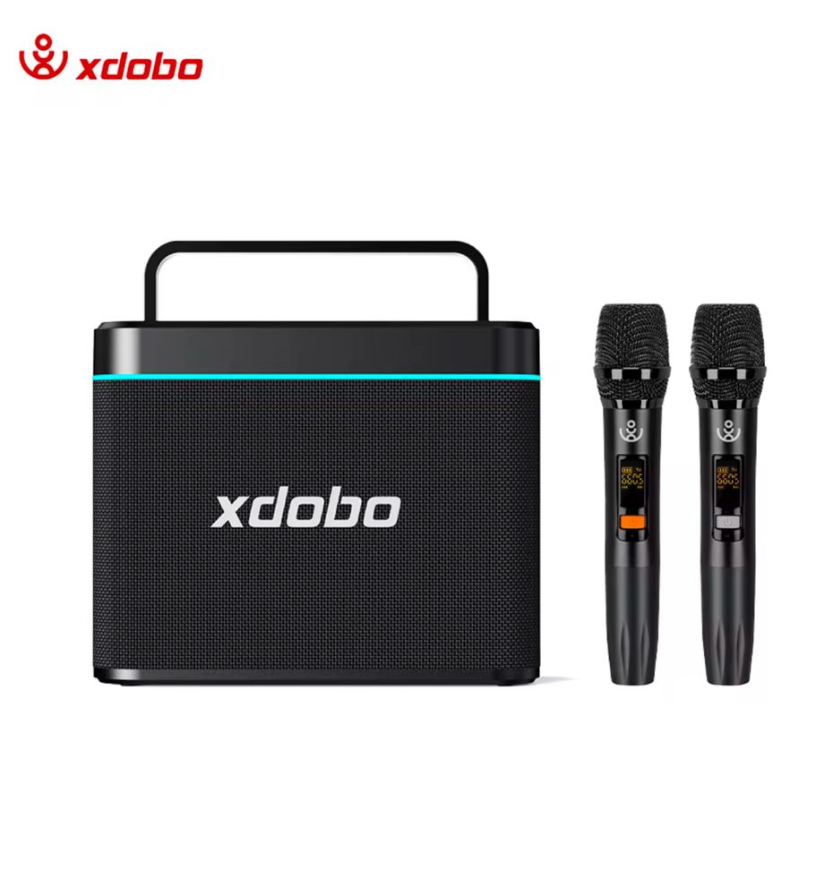 Портативна акустика колонка Xdobo Truth 200W BT5.3 +2 мікрофона