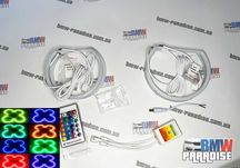 КОМПЛЕКТ Ангельские глазки с пультом выбора цвета RGB  BMW E46 E36 E39