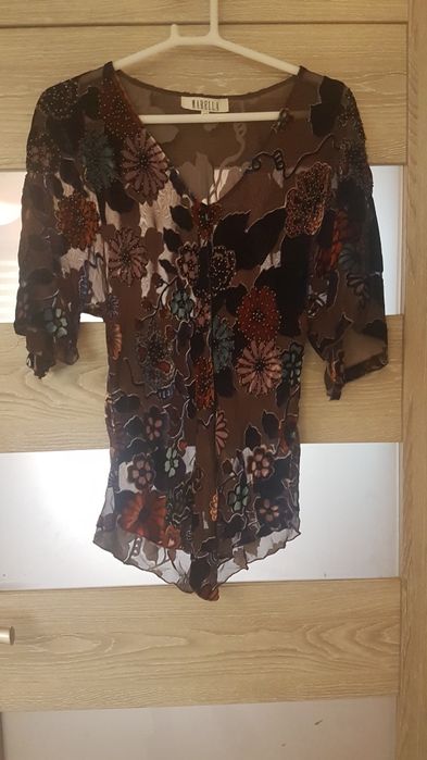 Unikatowa bluzka w kwiaty Marella rozm.XL