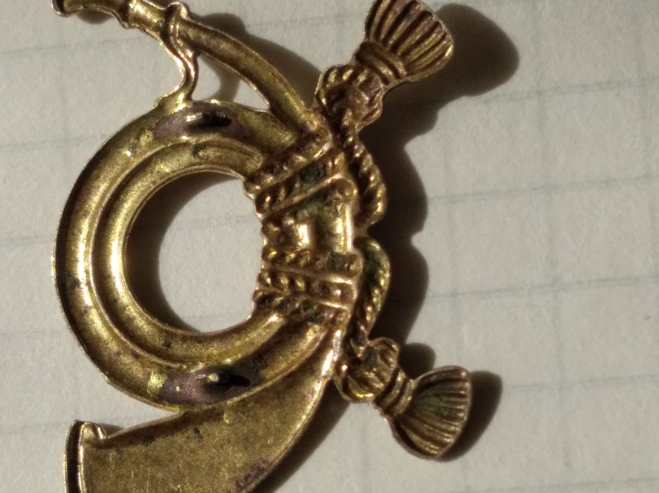 Редкий значок на воротник горного охотника