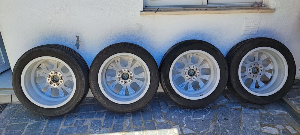 Jantes 17 para BMW  5/120 com pneus. (Originais)