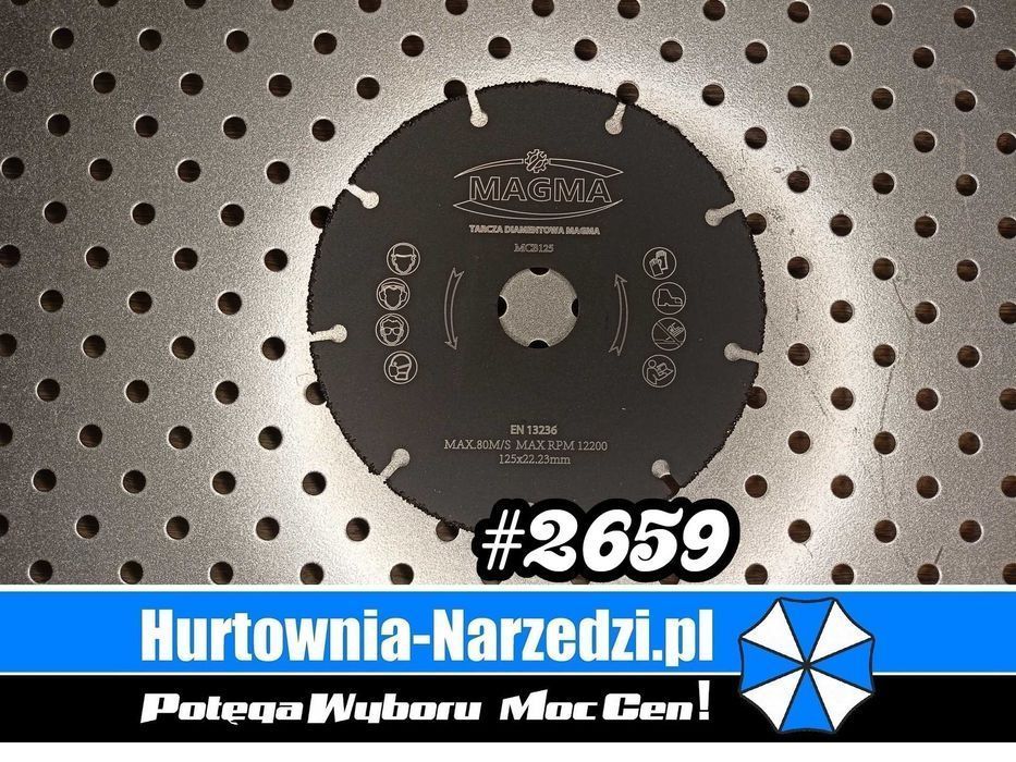 tarcza do drewna 125mm Tarcza diamentowa  drewna z gwoździami 125 mm