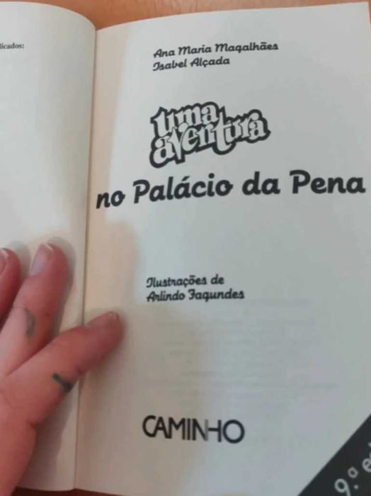 Livro 'uma aventura no Palácio da Pena'