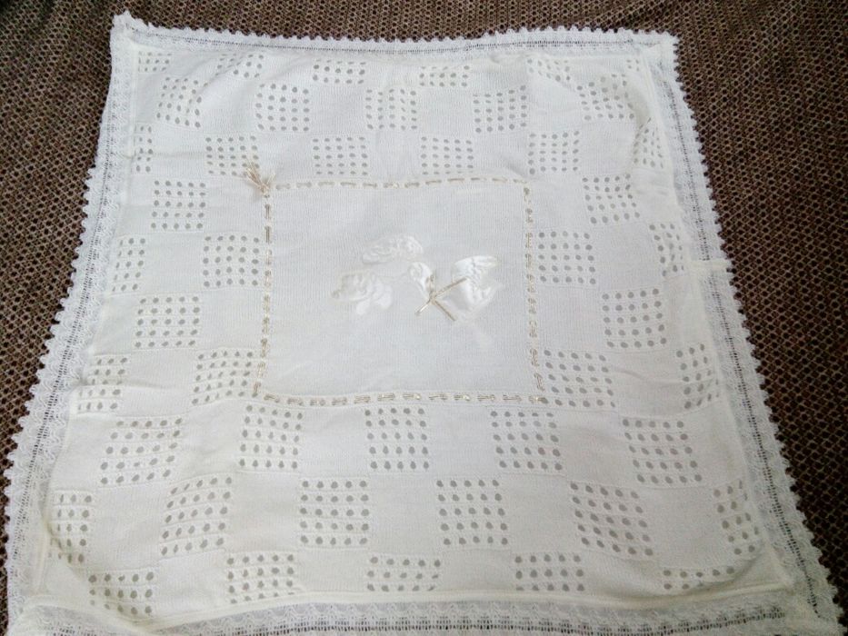 Новое вязаное одеяло-конверт