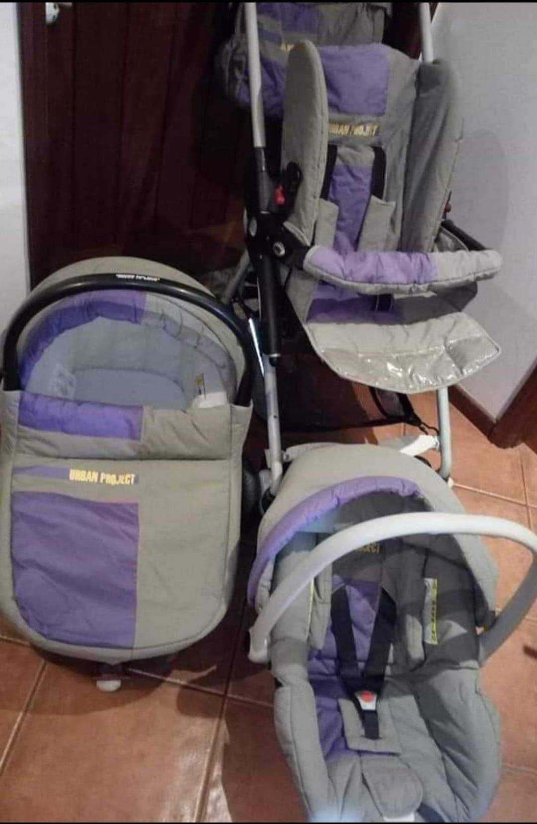 Travel System Urban Project – Carrinho, Alcofa e Ovinho (trio 3 em 1)