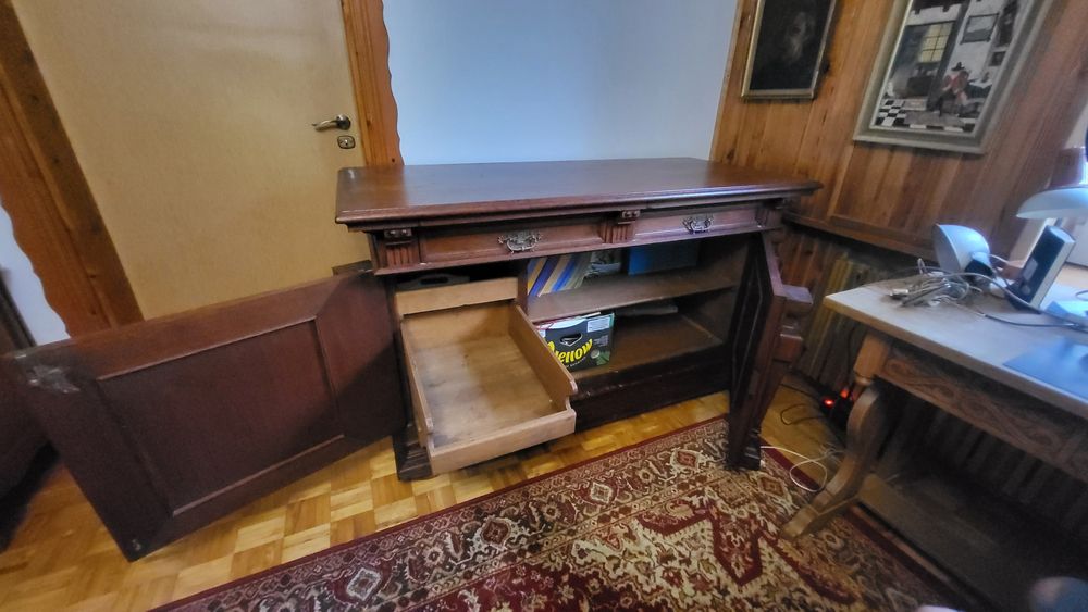 Piękna masywna dębowa komoda Henryk II