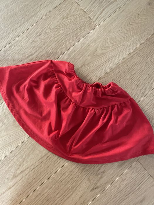 Czerwona spódniczka z lampasem  116 122