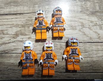 LEGO star wars figurki piloci rebel x-wing Luke Skywalker i inne