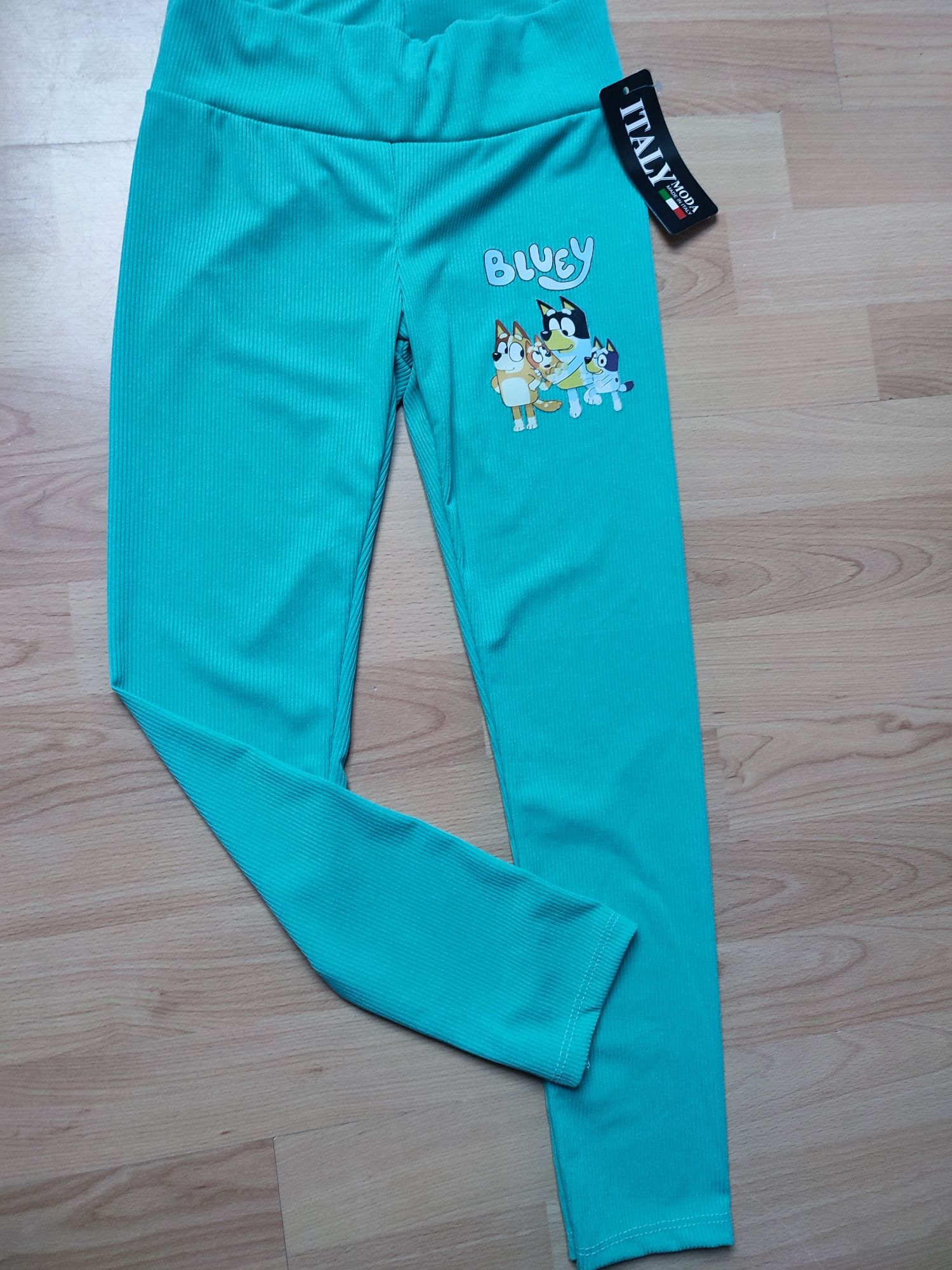 Nowe legginsy Blue r.134/140