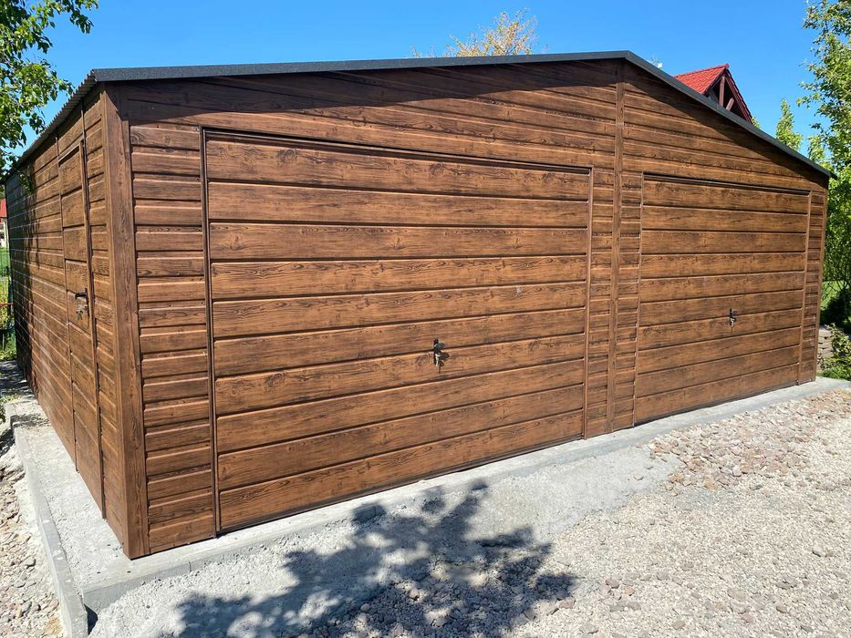 Garaż Drewnopodobny Premium profil OCYNK 6.00 x 5.80 od firmy BESTLine