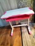 Biurko Fun Desk biało - różowe