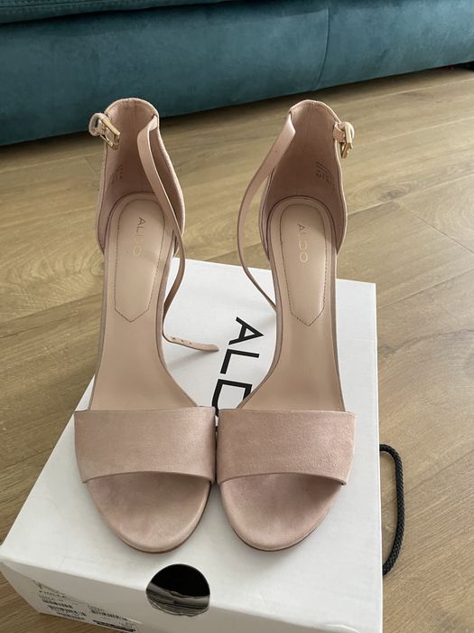 Aldo - Sandałki na szpilce, rozm. 39, pudrowy róż
