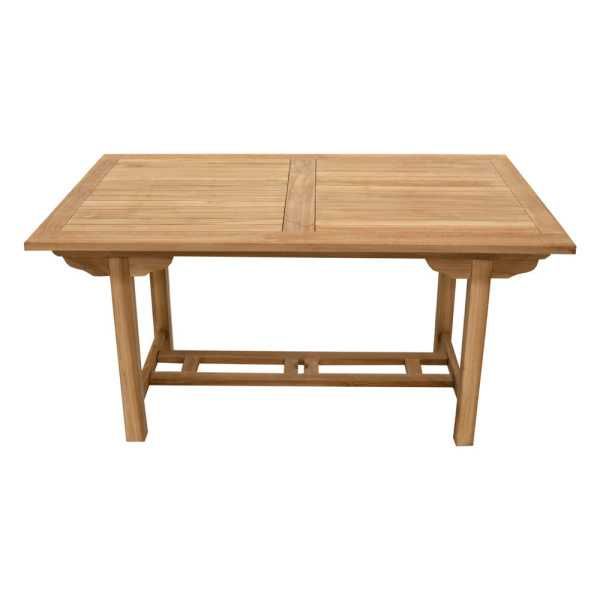Rozkładany stół ogrodowy z drewna tekowego 190 cm