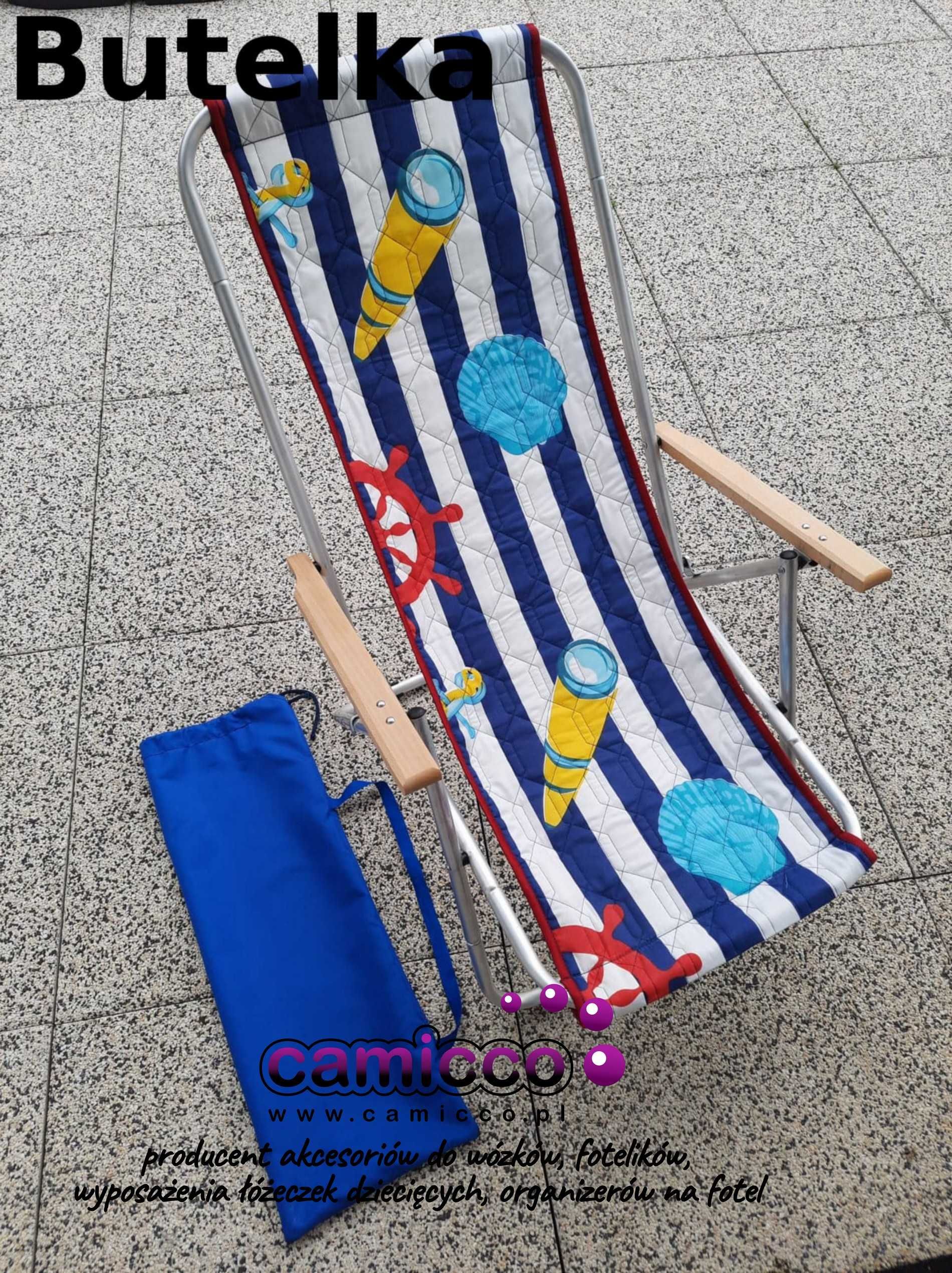 LEŻAK aluminiowy SKŁADANY do TORBY plażowy leżaki w torbie OKAZJA