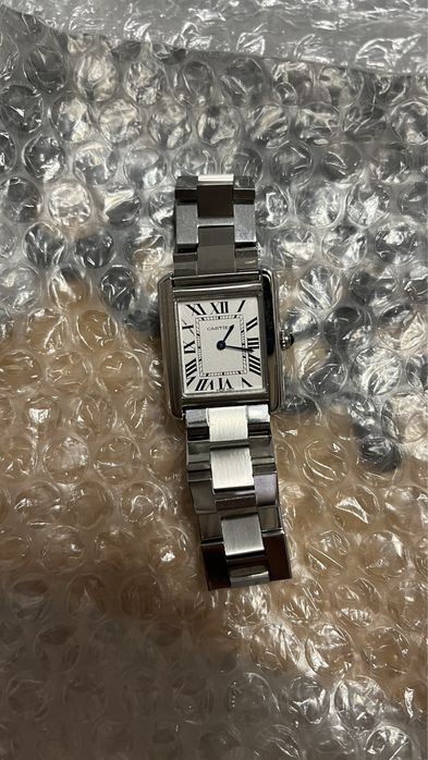 Relogio Cartier Tank silver edition