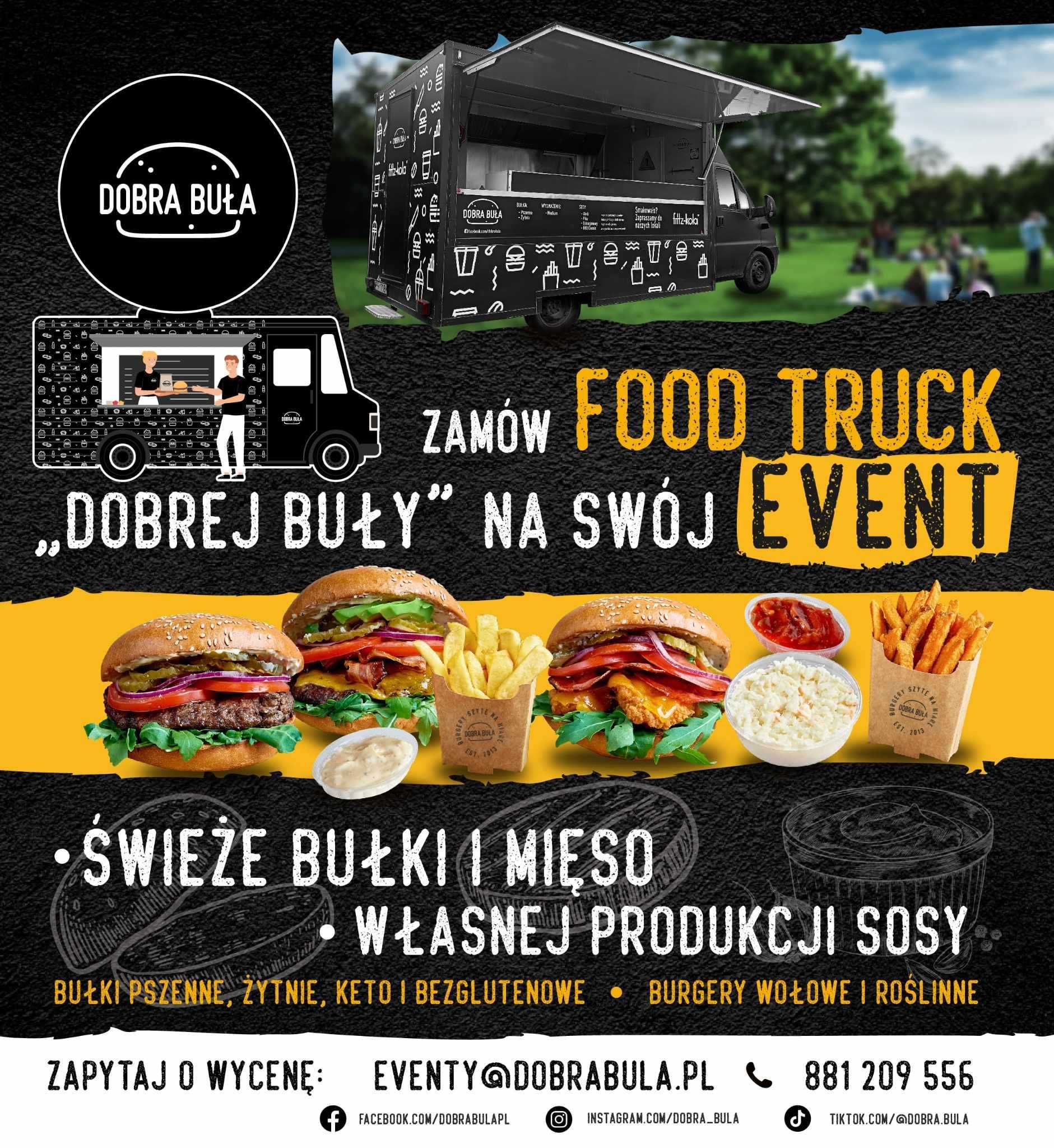 Food Truck z burgerami - eventy, pikniki, imprezy okolicznościowe