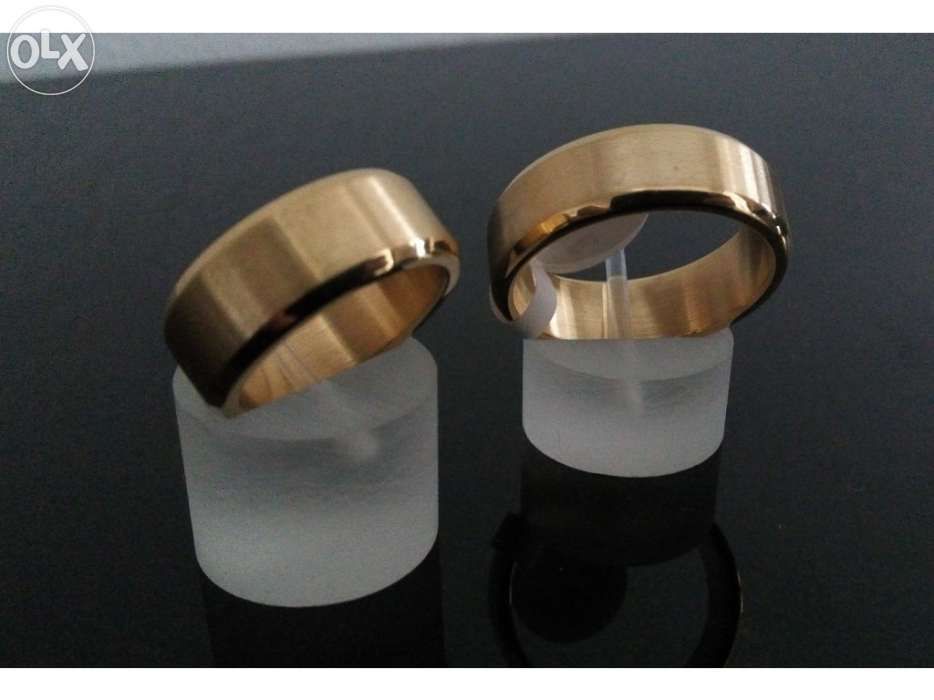 Aliança namoro - compromisso - casamento em ouro laminado 18K