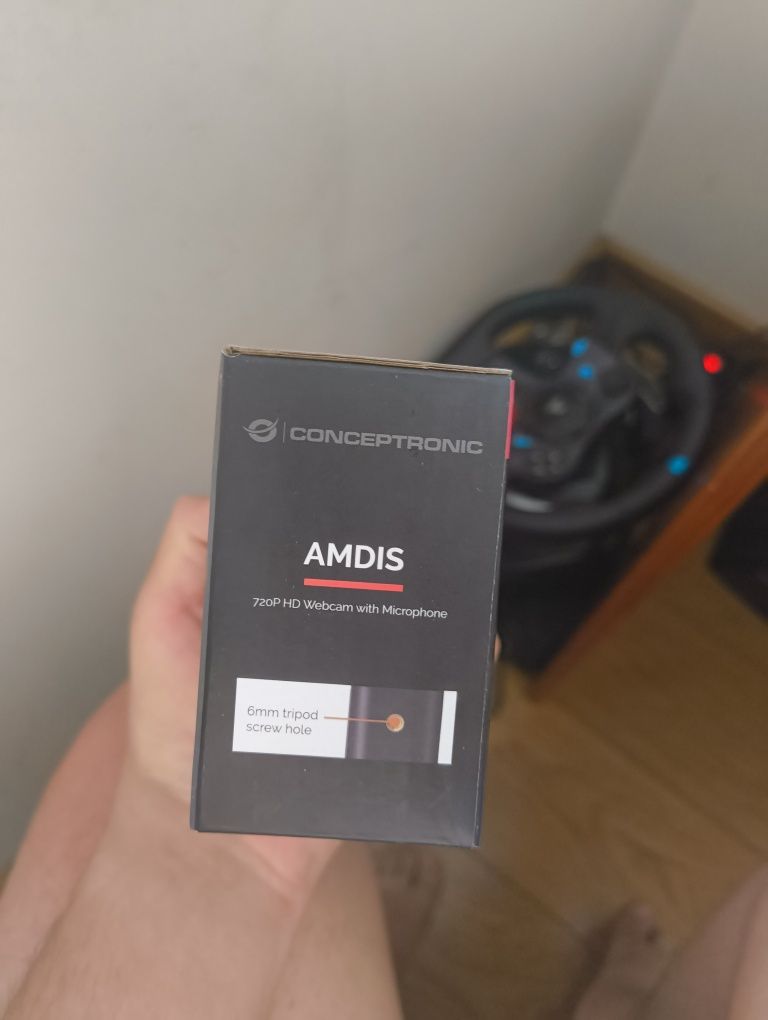 *NOVO* Fechado na caixa Webcam 720p com microfone com redutor de ruído