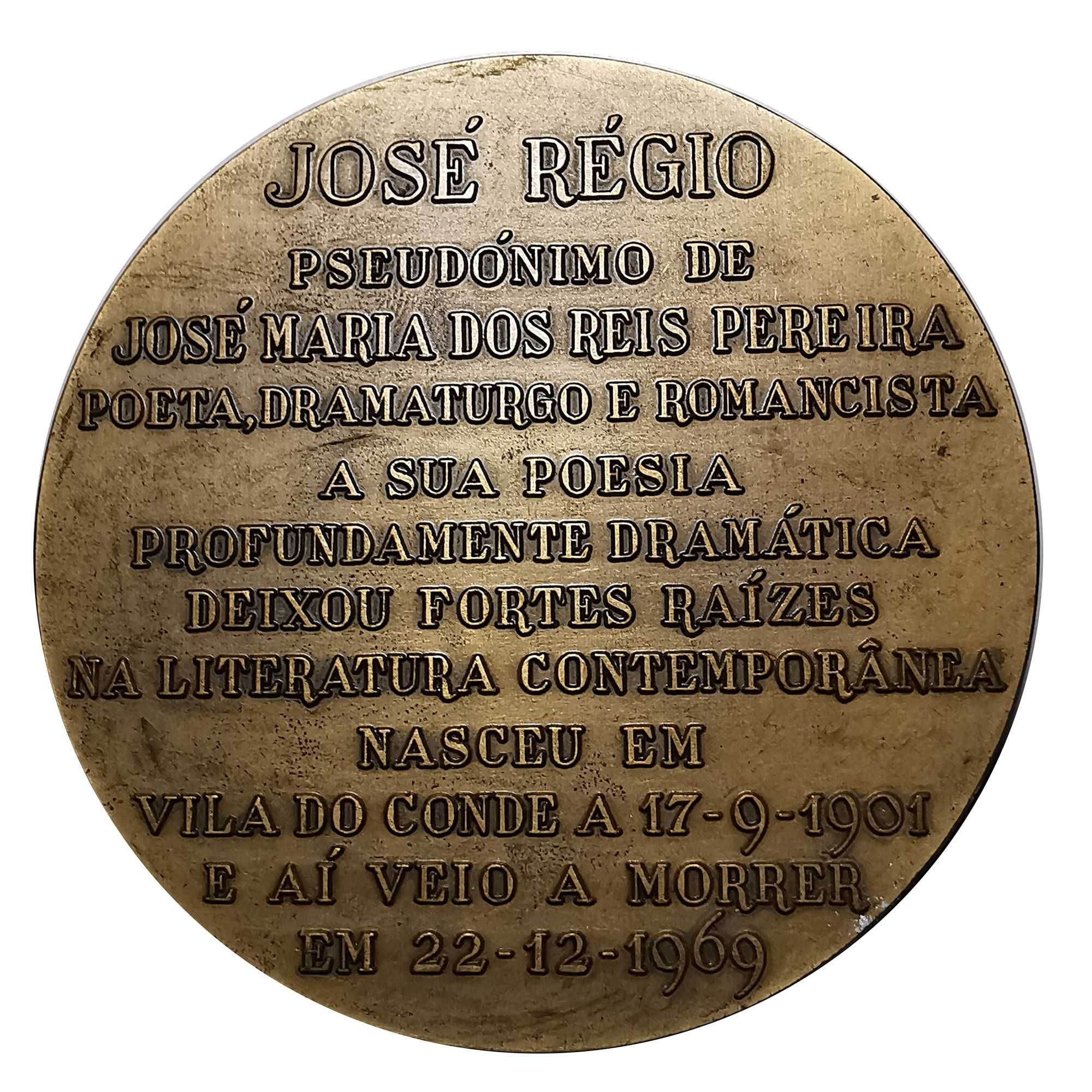 Medalha em Bronze José Régio