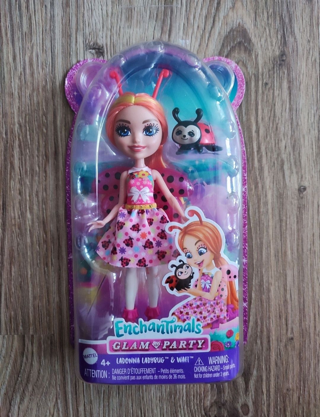 Enchantimals Ladonna Ladybug i Waft NOWE