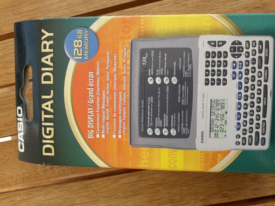 Diário digital Casio SF-3990-WE-w 128KB