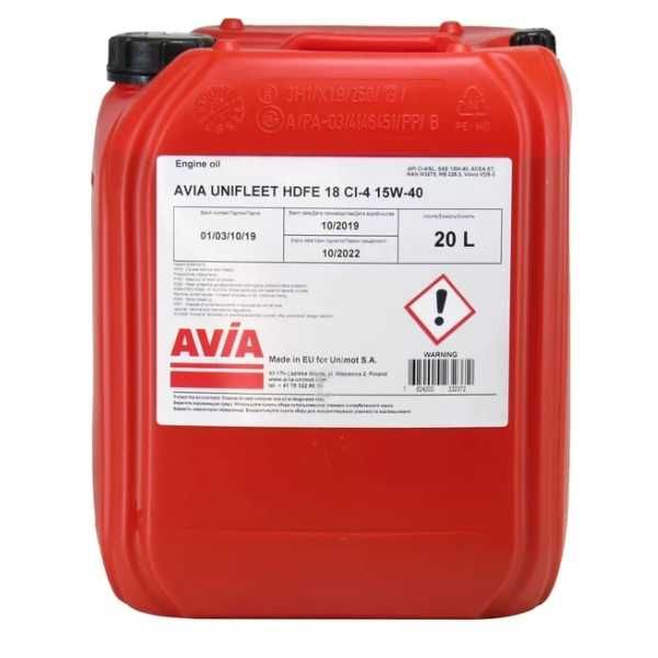Масло моторное для тракторов Зетор ZETOR AVIA Unifleet HDFE18 15W40